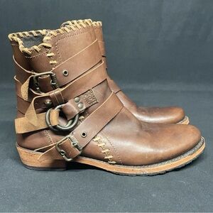 LIBERTY Black Brown Ankle Boots